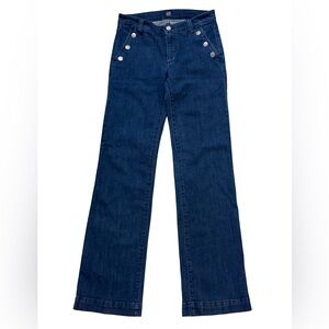 GAP Women's Dark Blue Wide Leg Jeans Size 26